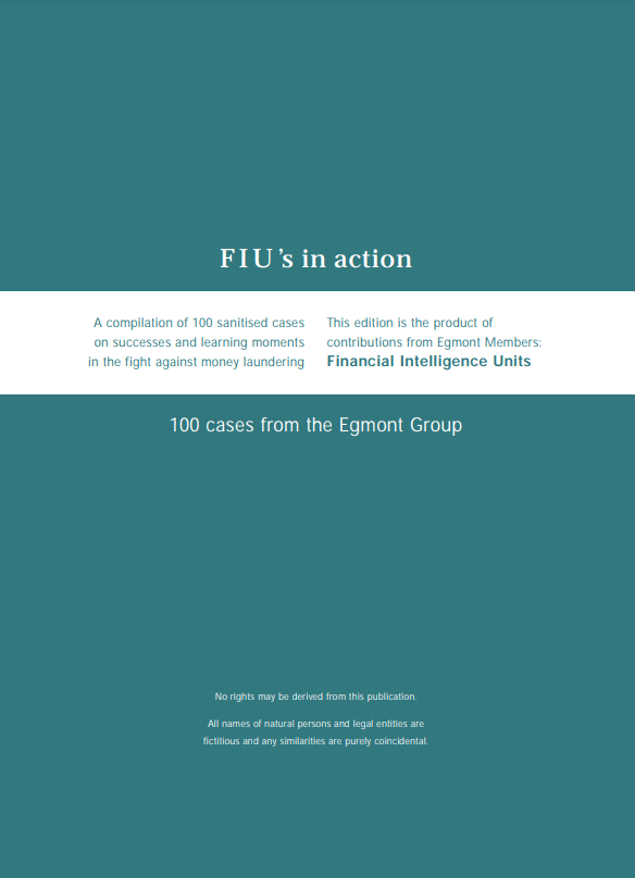 	A compilation of 100 sanitised cases on successes and learning moments in the fight against money laundering (enkel beschikbaar in het Engels)