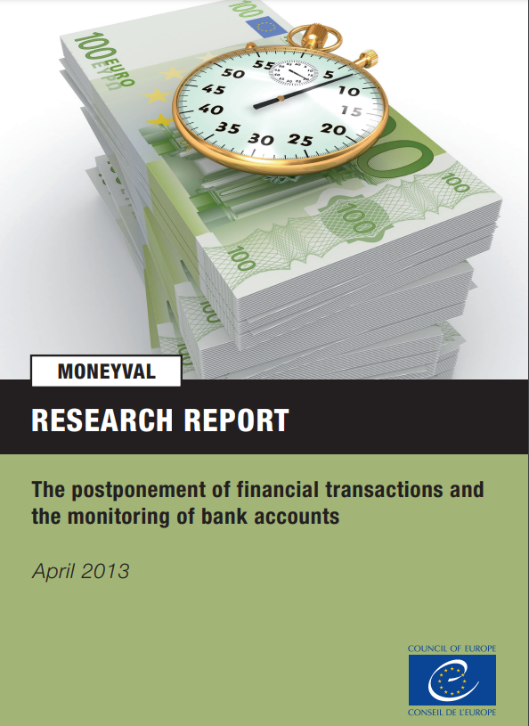 Typologies report on the postponement of financial transactions and monitoring of bank accounts