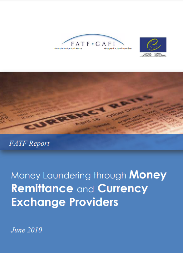 Money laundering through Money Remittance and Currency Exchange Providers 