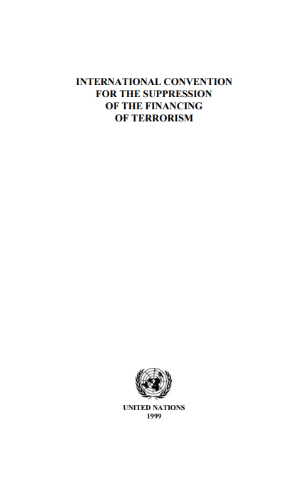 UN convention for suppression of financing of terrorism