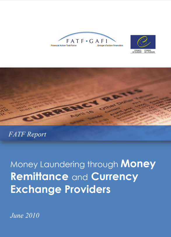 Money laundering through Money Remittance and Currency Exchange Providers