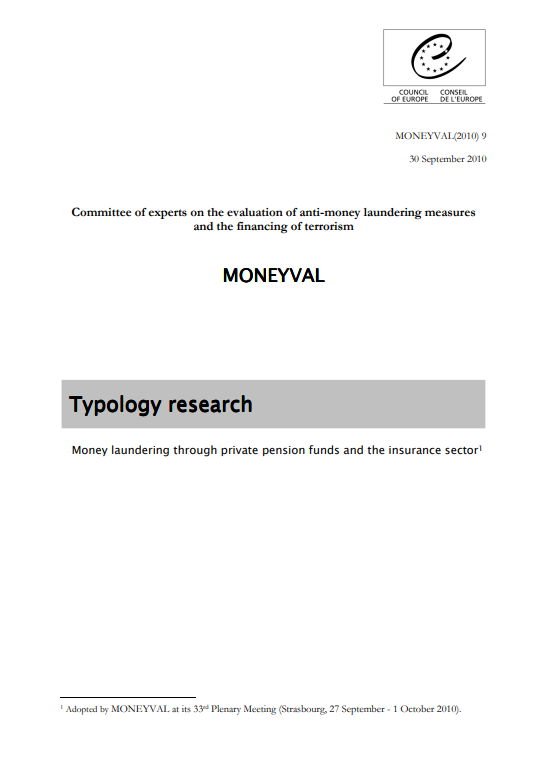 Committee of experts on the evaluation of anti-money laundering measures and the financing of terrorism