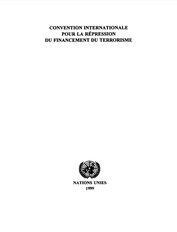 Convention des Nations Unies pour la répression du financement du terrorisme